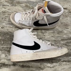 Nike Blazer White and Black High-Tops